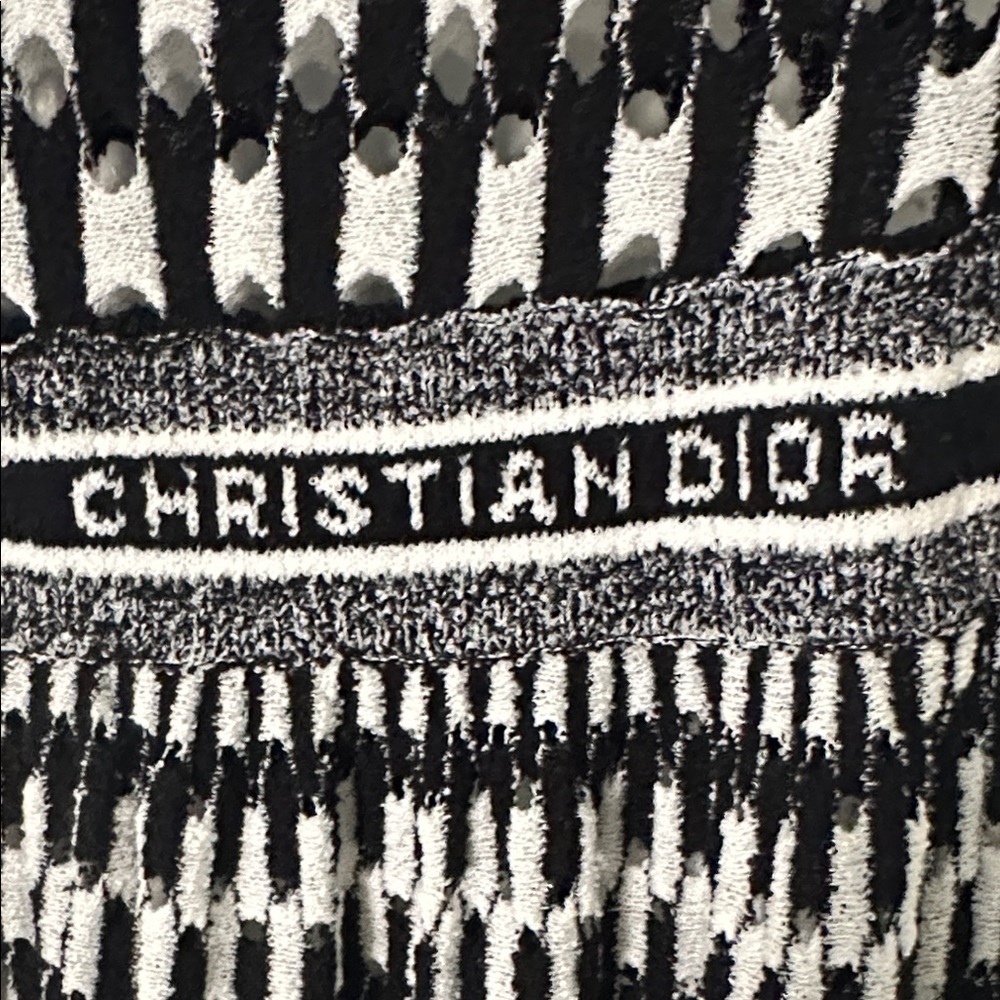 Dior Monochrome Knit Mini Dress - Picture 11 of 11
